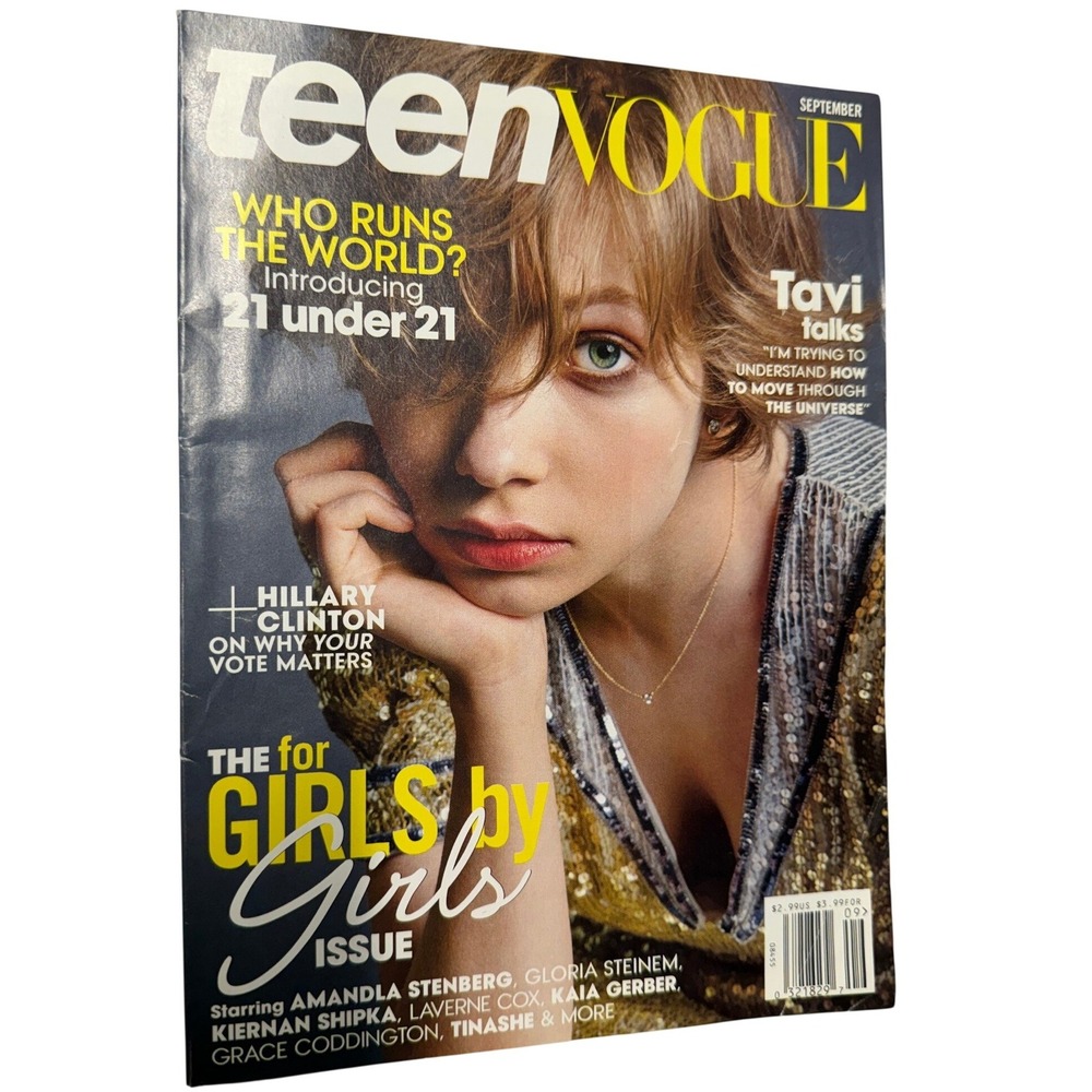 Teen Vogue September 2016 Tavi Gevinson For Girls By Girls Issue Hillary Clinton
